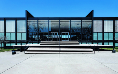 Crown Hall, Illinois Institute of Technology, Ludwig Mies van der Rohe, Chicago, Illinois, United States, 1954. Picture credit: Library of Congress