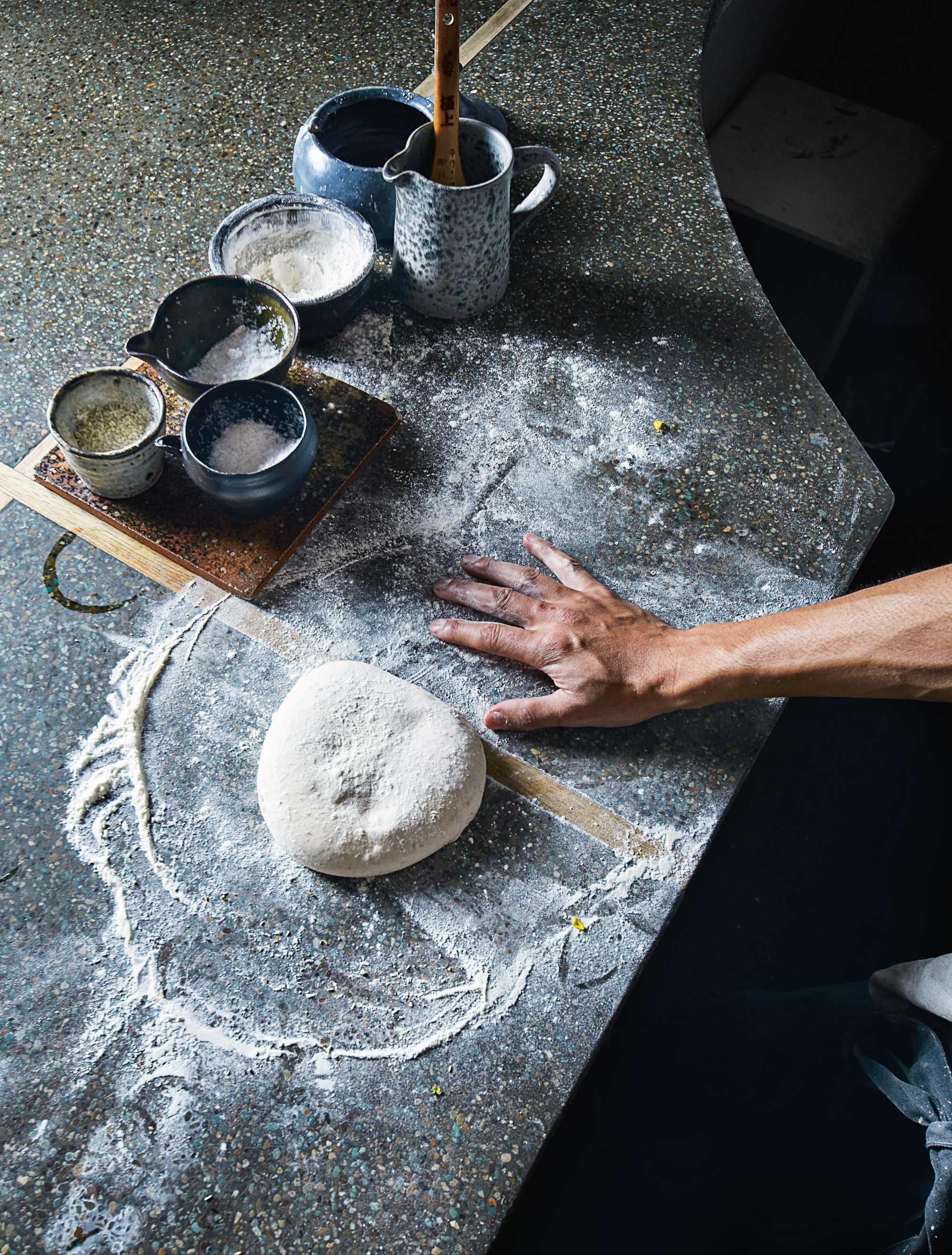 Pizza dough at monk 