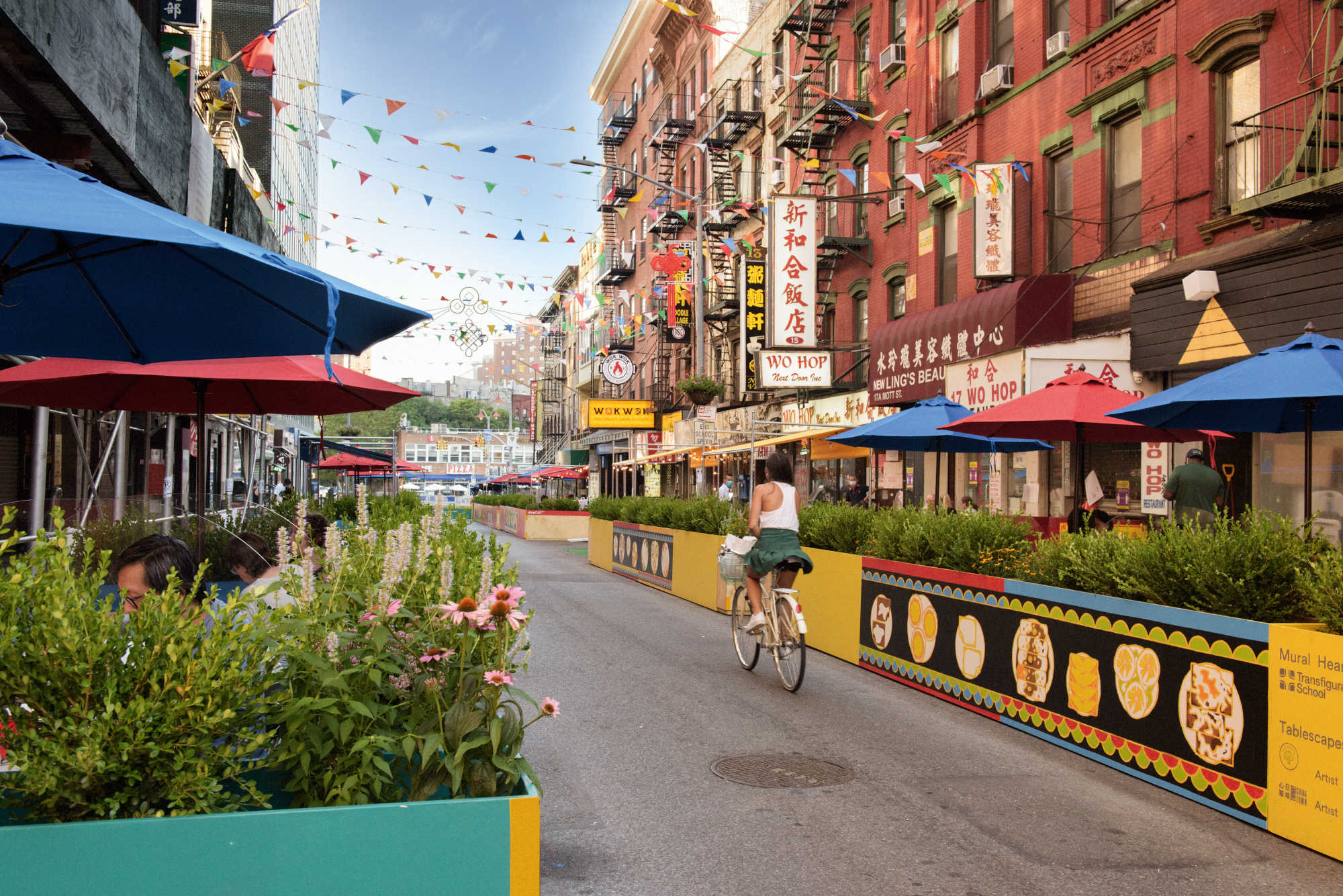 DineOut NYC, outdoor dining pavilions, New York, 2020. Photo by Emily Andrews, from Drama