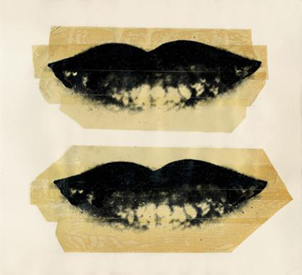 An image from Andy Warhol – Lips (c.1975), courtesy of Danziger Gallery