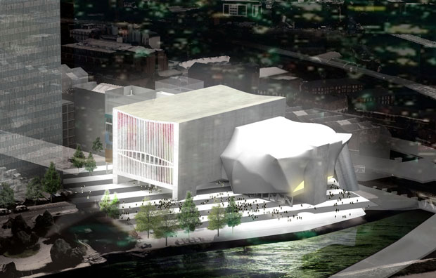 A rendering for Factory Manchester by OMA. Copyright: OMA. Image Courtesy Factory Manchester
