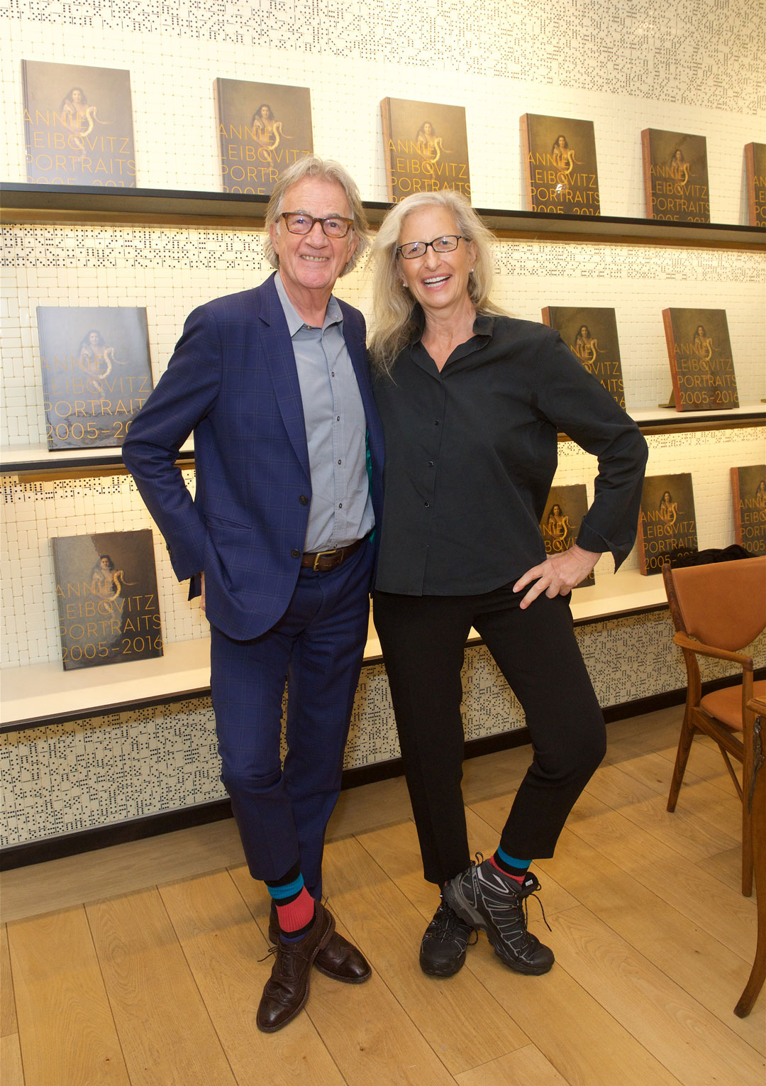 Sir Paul Smith and Annie Leibovitz put their best foot (and socks) forward