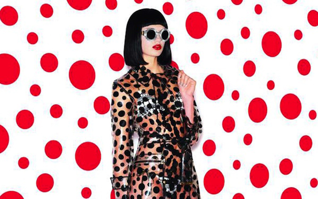 Louis Vuitton's Yayoi Kusama transparent trench coat