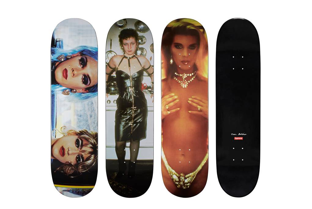 Supreme X Nan Goldin skateboards. Image courtesy of SupremeNewYork.com