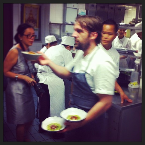 Redzepi at Namh, Bangkok. Image courtesy of Lara Dunston's Instagram