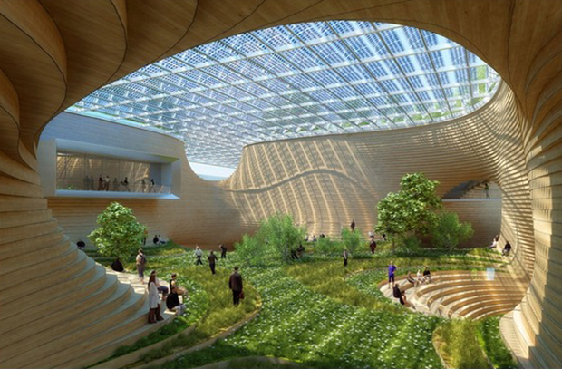 Renderings for Wooden Orchids by Vincent Callebaut Architectures